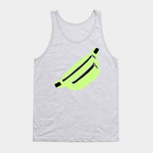 Lime Green Fanny Pack Illustration Tank Top